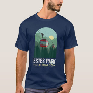 Estes Park T Vintage Seilbahn Estes Park Colora T-Shirt