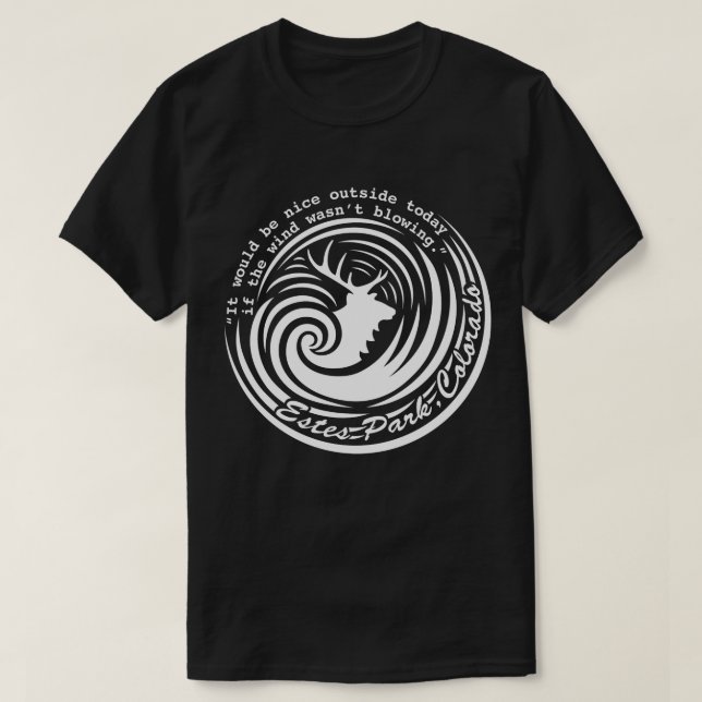 Estes Wind, dunkles Hemd T-Shirt (Design vorne)