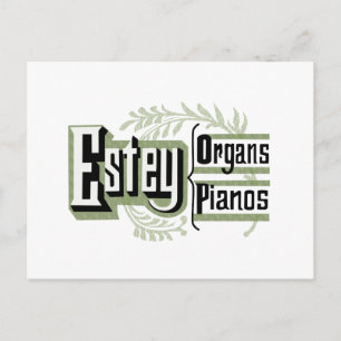 Estey-Orgeln und -Klaviere Postkarte
