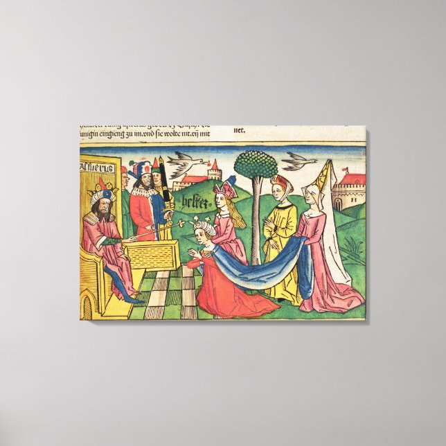 Esther 2 15-18, Esther wird von der Königin gewähl Leinwanddruck (Vorderseite)