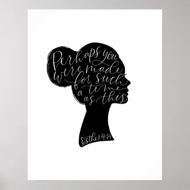 Esther 4:14 Art Print Poster (Vorne)