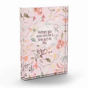 Esther 4:14 Bibelvers Kunst Fotoblock