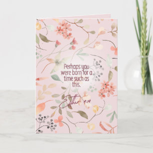 Esther 4:14 Bibelvers Kunst Karte