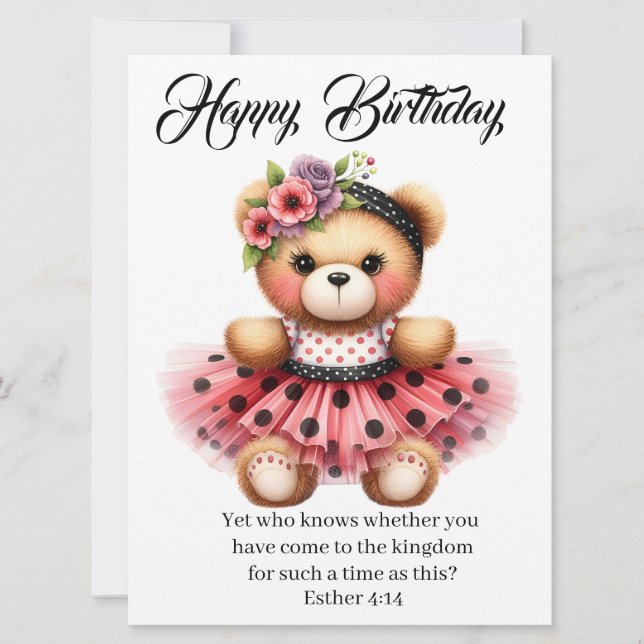Esther 4:14 Birthday Card Karte (Vorderseite)