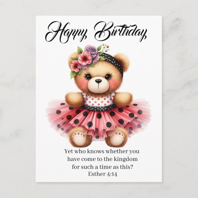 Esther 4:14 Birthday Card Postkarte (Vorderseite)