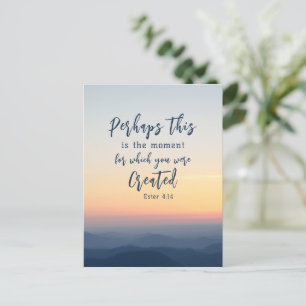 Esther 4:14 Vielleicht ist dies die Zeit der Bibel Postkarte