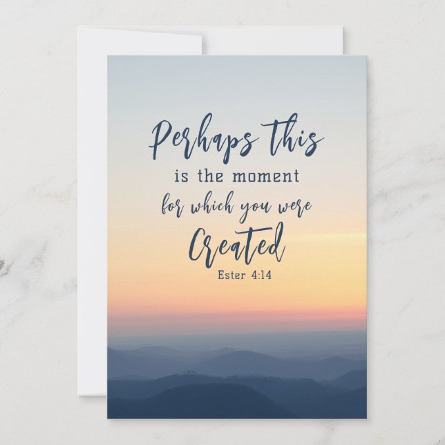 Esther 4 Vielleicht ist dies die Zeit für die Bibe (Vorderseite)