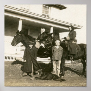 Esther auf dem Esel Poster