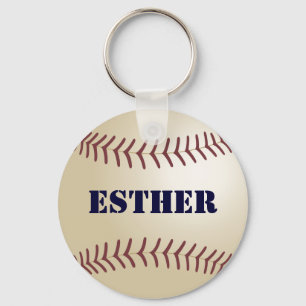 Esther Baseball Keychain Schlüsselanhänger
