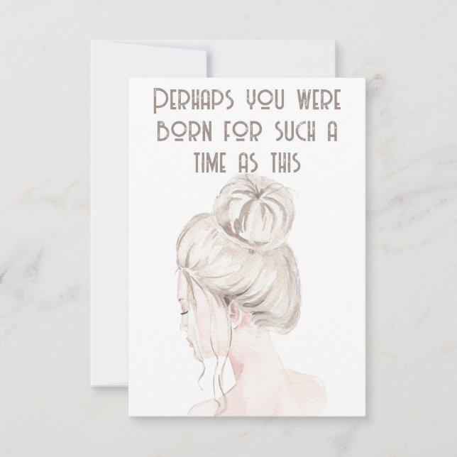 Esther Bible Verse Notecard Mitteilungskarte (Vorderseite)