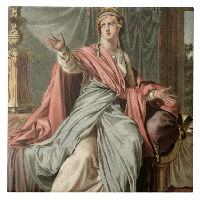 Esther, Kostüm für "Esther" durch Jean Racine, von Fliese (Vorderseite)