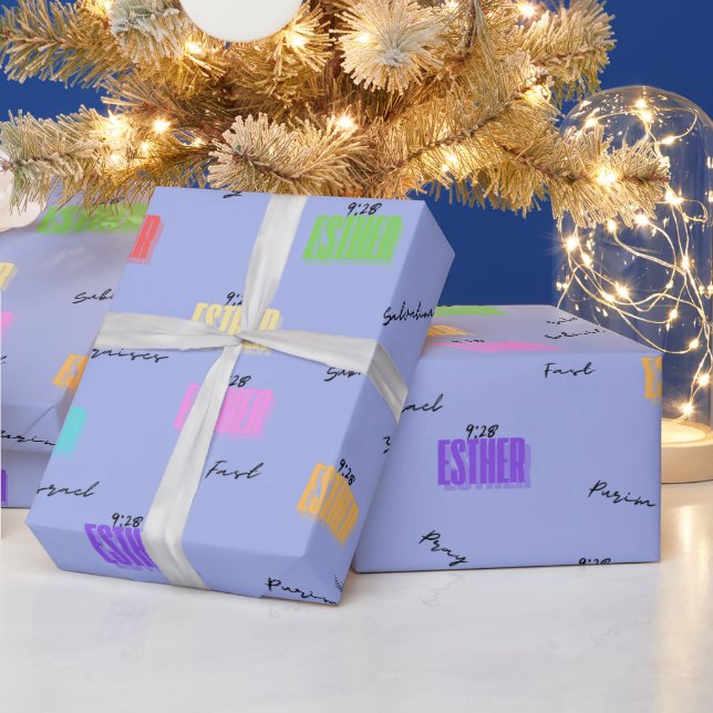 Esther Purim Wrapping Papper 30" Geschenkpapier (Feiertage)