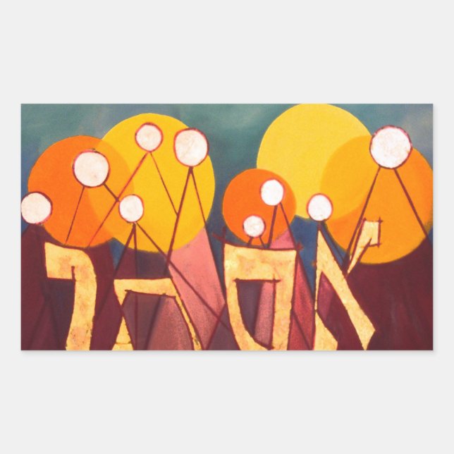 Esther Rechteckiger Aufkleber (Vorderseite)