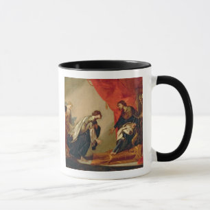 Esther vor Ahasuerus, c.1645-50 (Öl auf Ca Tasse