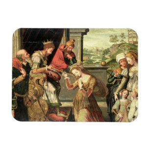 Esther vor König Ahasuerus mit Haman, das gesende Magnet