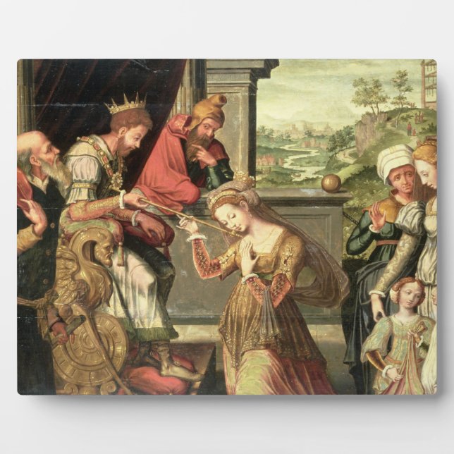 Esther vor König Ahasuerus mit Haman Fotoplatte (Vorderseite)