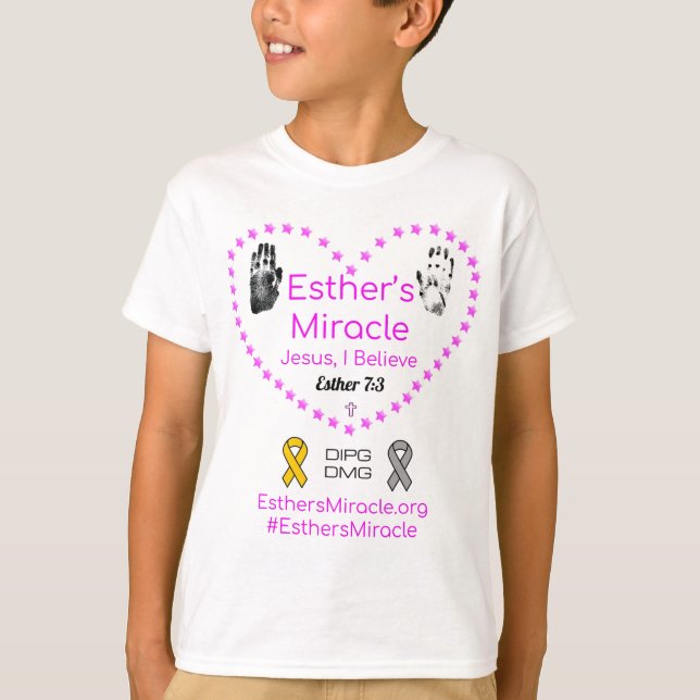 Esther's Miracle Kids' T - Shirt - nur vorne (Vorderseite)