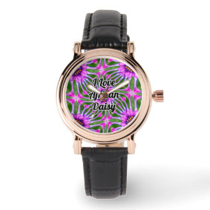 Esthetic Daisy Pattern Armbanduhr