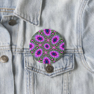 Esthetic Daisy Pattern Button