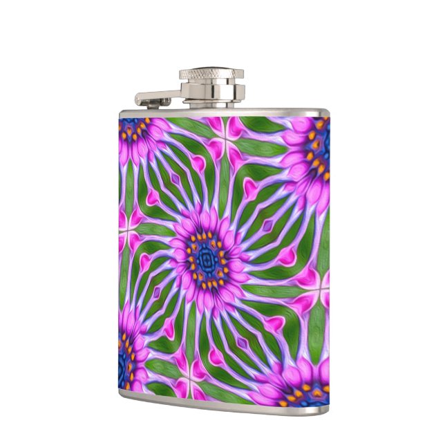 Esthetic Daisy Pattern Flachmann (Links)