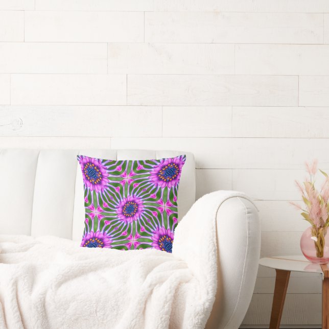 Esthetic Daisy Pattern Kissen (Liege)