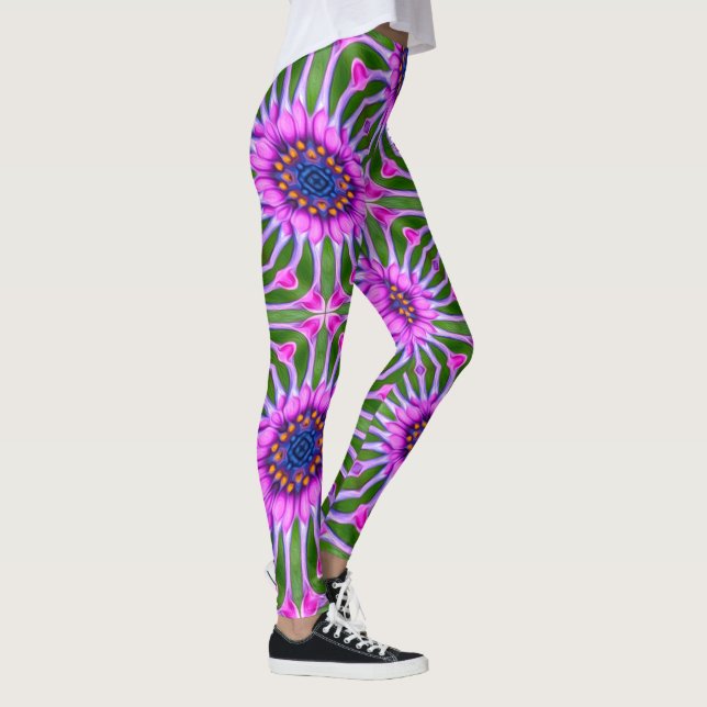 Esthetic Daisy Pattern Leggings (Rechts)