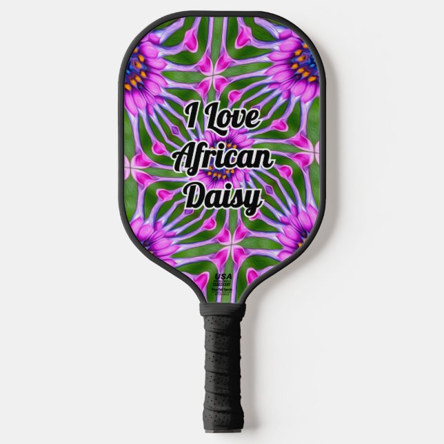 Esthetic Daisy Pattern Pickleball Schläger (Vorderseite)