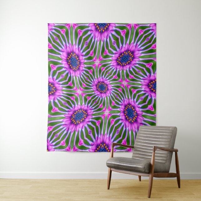 Esthetic Daisy Pattern Wandteppich (Beispiel)