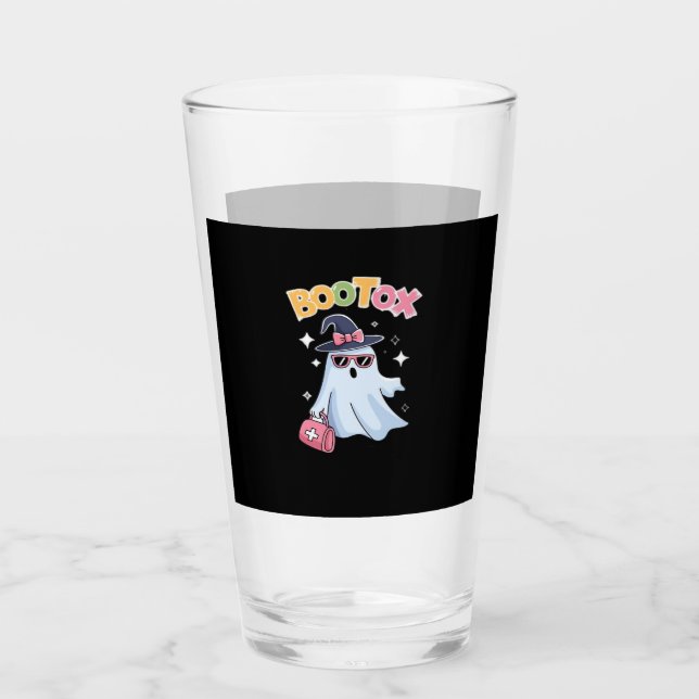 Esthetician Botox Halloween Aesthetic Nurse Plasti Glas (Vorderseite)