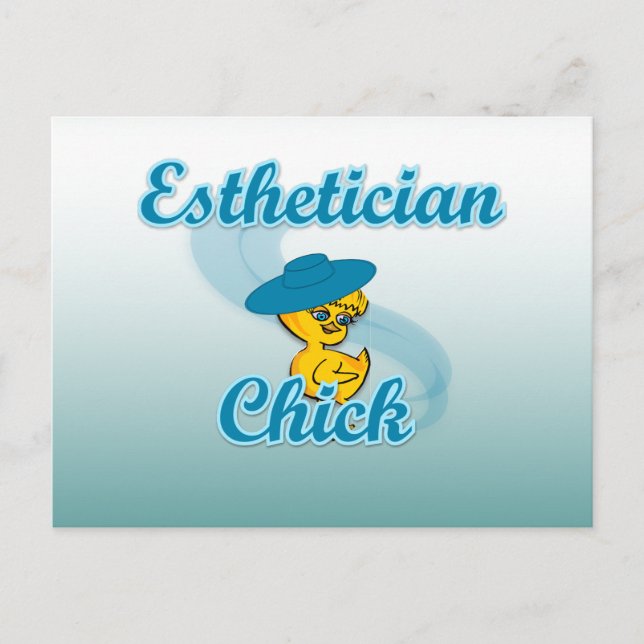 Esthetician Chick Postkarte (Vorderseite)