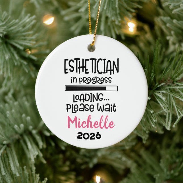 Esthetician In Progress  Keramik Ornament (Baum)