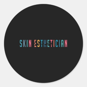 Esthetician Skin Esthetician Runder Aufkleber