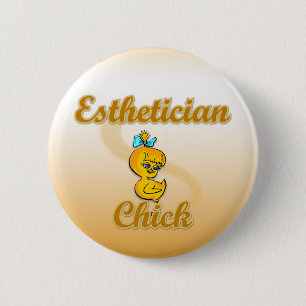 Esthitician Chick Button