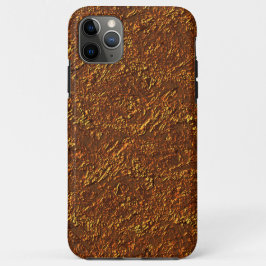 Estilo alvenaria rústica marrom e tom dourado Case-Mate iPhone hülle