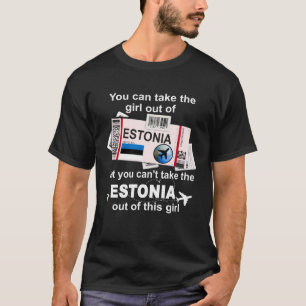 Estland Boarding Pass Estonia Girl Estland T-Shirt