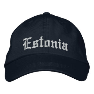 Estland Customize Hat Bestickte Kappe