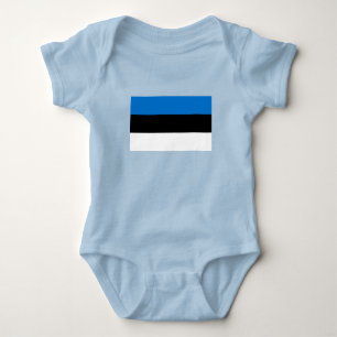 Estland-Flagge Baby Strampler