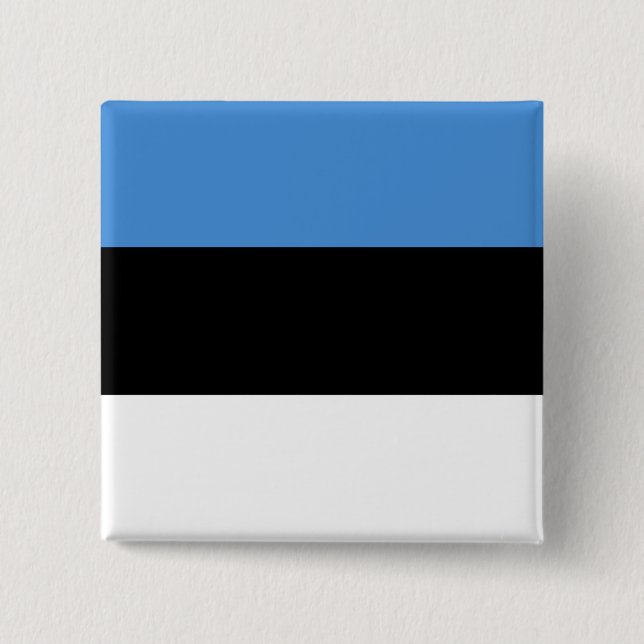 Estland-Flagge Button (Vorderseite)