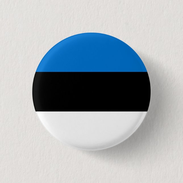 Estland-Flagge Button (Vorderseite)