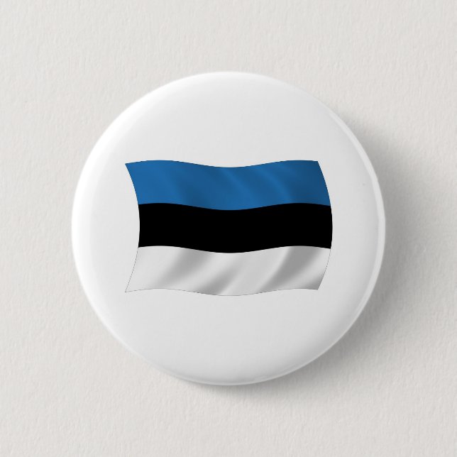 Estland-Flagge-Button Button (Vorderseite)