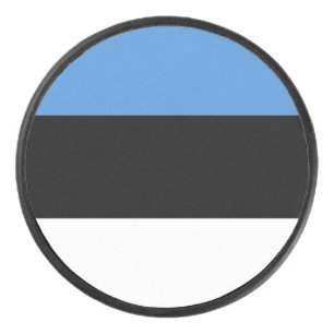 Estland-Flagge Eishockey Puck