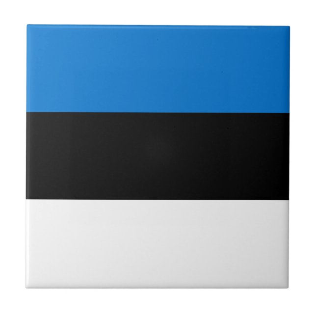 Estland-Flagge Fliese (Vorderseite)