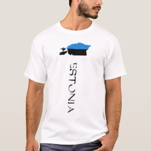 Estland Flagge Karte T-Shirt