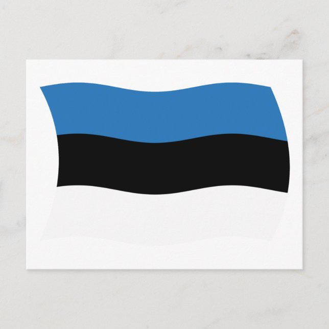 Estland Flagge Postkarte (Vorderseite)
