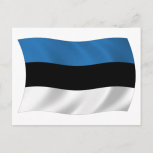 Estland Flagge Postkarte