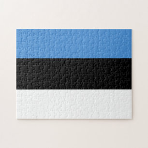 Estland-Flagge Puzzle