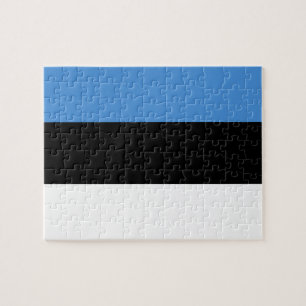Estland-Flagge Puzzle
