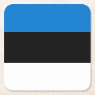 Estland-Flagge Rechteckiger Pappuntersetzer