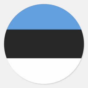 Estland-Flagge Runder Aufkleber