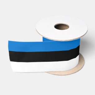 Estland-Flagge Satinband